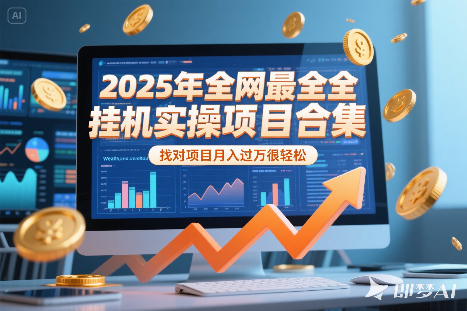 2025年挂机实操项目实操演练，挂机类型，AI直播类型，轻资产创业类型…-juejinmima