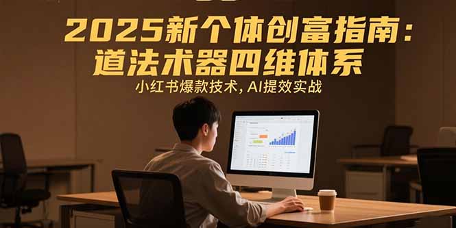 2025新个体创富指南：道法术器四维体系，小红书爆款技术，AI提效实战-juejinmima