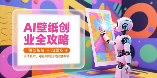 AI壁纸创业全攻略，爆款拆解+AI绘图+自动发货，零基础到变现完整教学-juejinmima