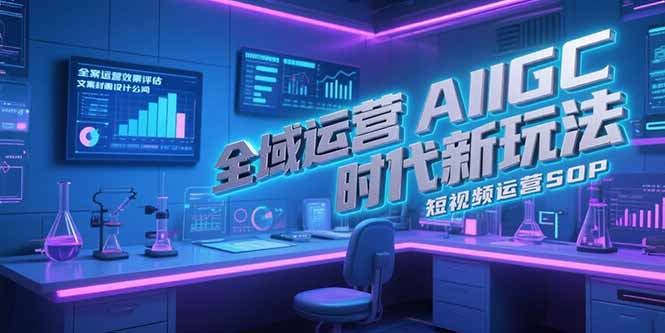 全域运营AIGC时代新玩法，文案封面设计公式，短视频运营SOP-juejinmima
