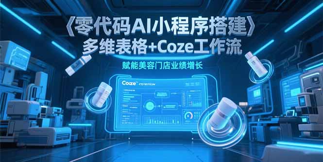 零代码AI小程序搭建，多维表格+Coze工作流，赋能美容门店业绩增长-juejinmima