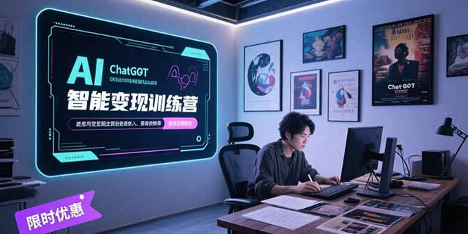 AI智能变现训练营，ChatGPT写作变现，电影解说制作，图文带货方法论-juejinmima