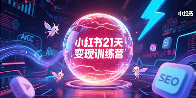 小红书21天变现训练营，AIGC工具高效应用，SEO优化核心技巧-juejinmima
