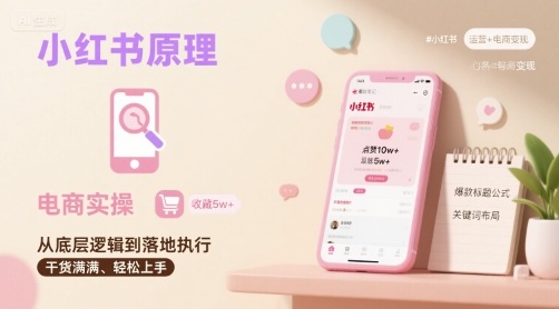 小红书原理以及详细实操流程，小红书电商教程-juejinmima