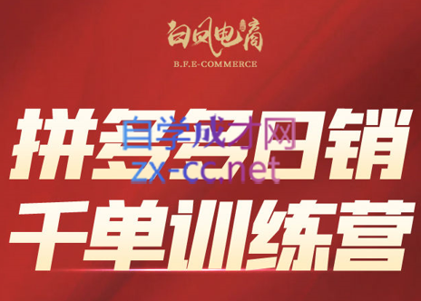 白凤电商·拼多多日销千单训练营(更新8月)-juejinmima
