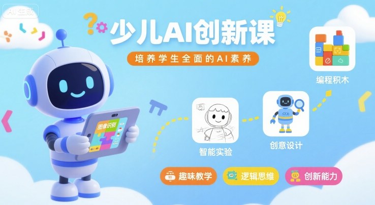少儿AI创新课，培养学生全面的AI素养-juejinmima
