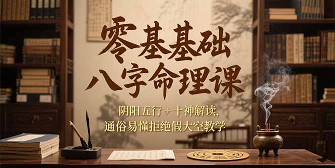 零基础八字命理课，阴阳五行+十神解读，通俗易懂拒绝假大空教学-juejinmima