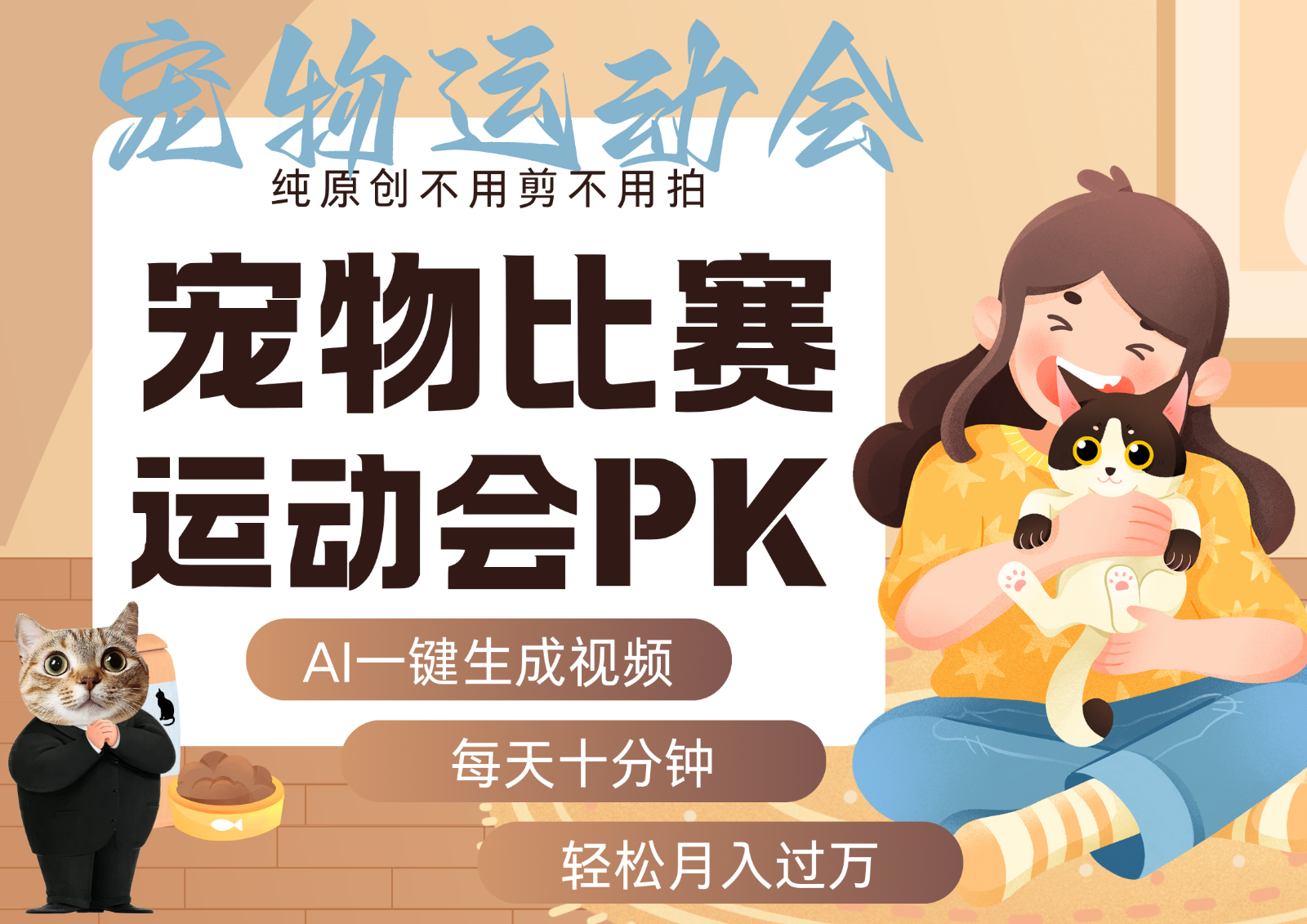AI萌宠运动员跳水 射击 篮球 足球比赛 每天十分钟 附详细提示词文案库 代替做…-juejinmima