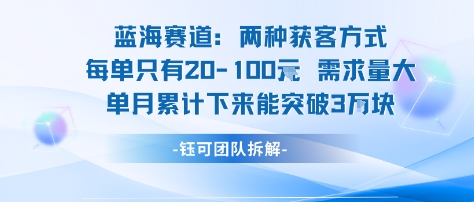 蓝海赛道：需求量大 单月累计下来能突破3W-juejinmima