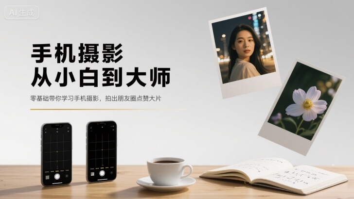 手机摄影从小白到大师，零基础带你学习手机摄影，拍出朋友圈点赞大片-juejinmima