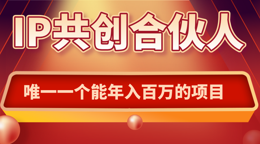 如何通过IP共创合伙人一起合伙“卖项目”-juejinmima