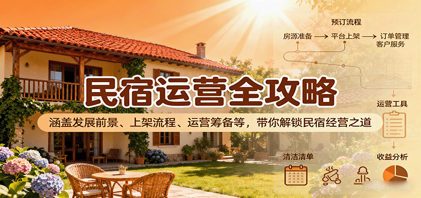 民宿运营全攻略：涵盖发展前景、上架流程、运营筹备等，带你解锁民宿经营之道-juejinmima