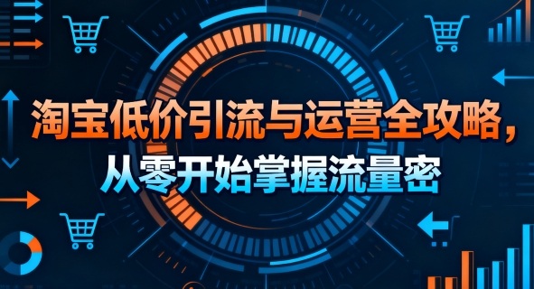 淘宝低价引流与运营全攻略，从零开始掌握流量密码-juejinmima