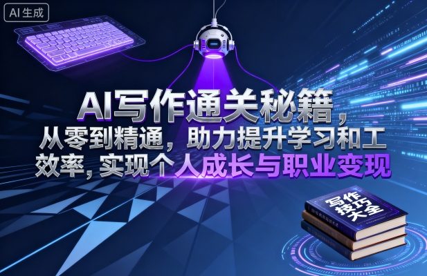 AI写作通关秘籍，从零到精通，助力提升学习和工作效率，实现个人成长与职业变现-juejinmima