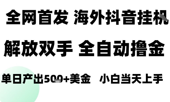 海外抖音无人直播，单日产出1.5k+，长期稳定，新手可玩，无脑操作【揭秘】-juejinmima