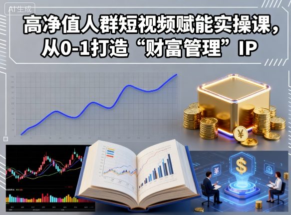 高净值人群短视频赋能实操课，从0-1打造“财富管理”IP-juejinmima