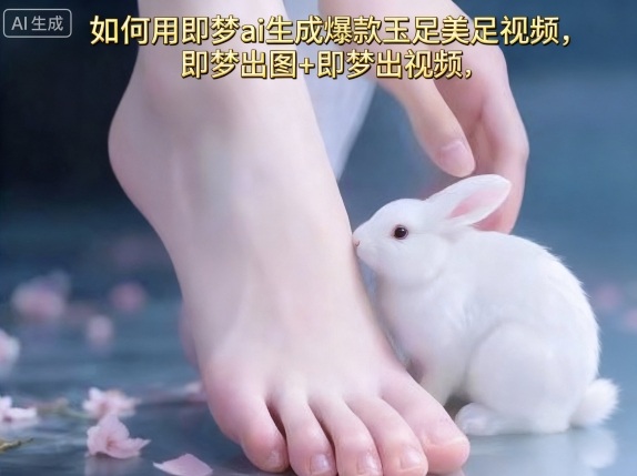 如何用即梦ai生成爆款玉足美足视频，即梦出图+即梦出视频，快速涨粉-juejinmima