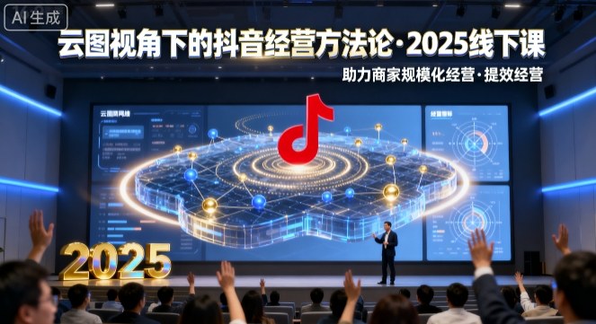 云图视角下的抖音经营方法论，2025线下课，助力商家规模化经营，提效经营(录音+字幕)-juejinmima
